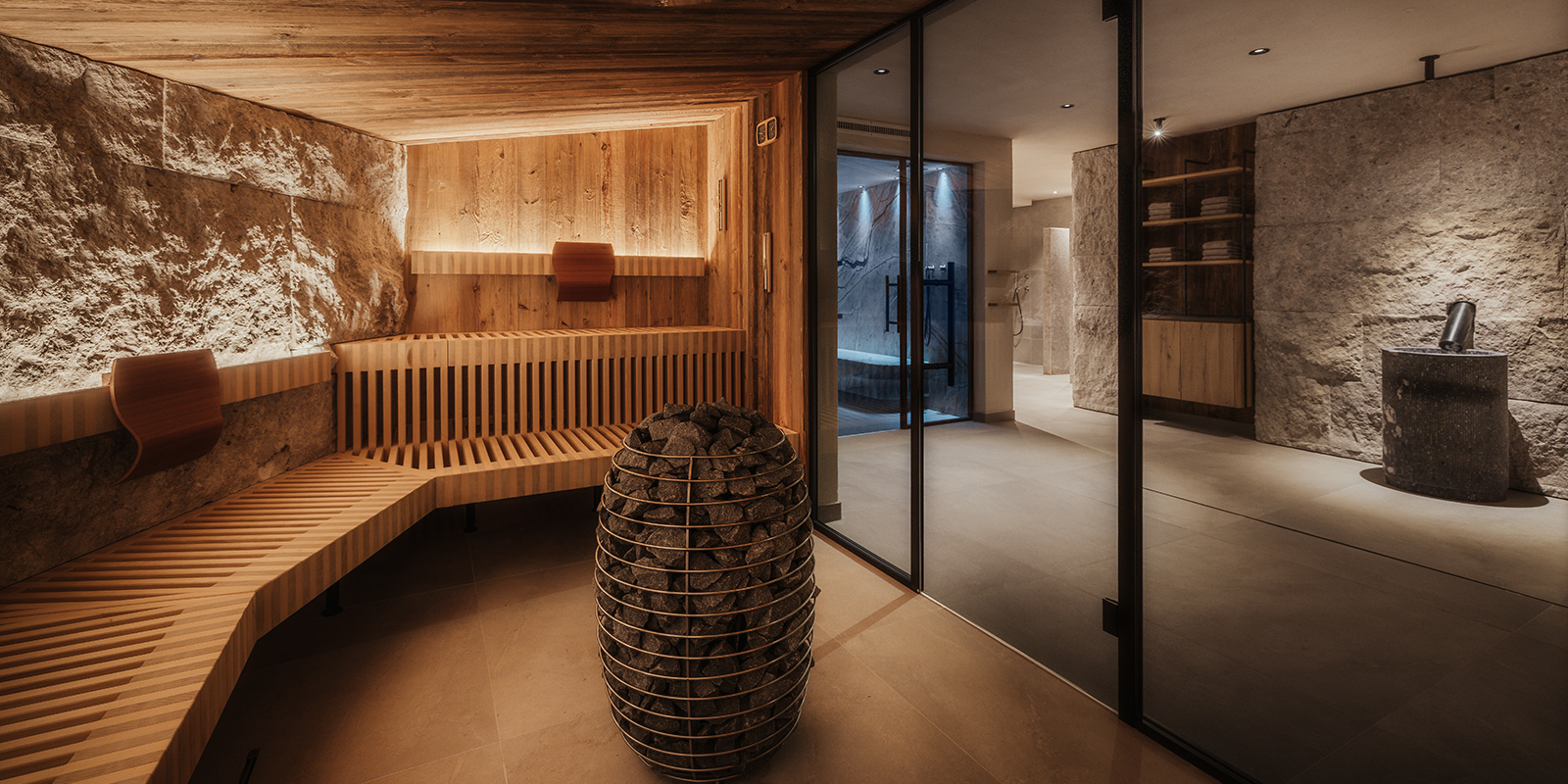 26 hofer group sauna cabina calda